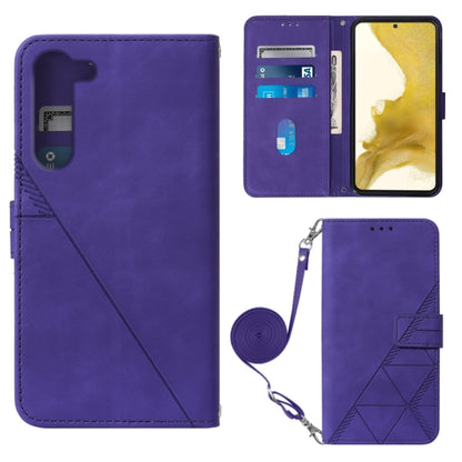 Crossbody 3D Embossed Flip Leather Phone Case, For Samsung Galaxy S23 5G, For Samsung Galaxy S23+ 5G, For Samsung Galaxy S23 Ultra 5G, For Xiaomi Redmi A1