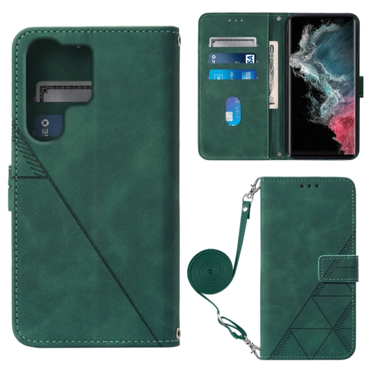 Crossbody 3D Embossed Flip Leather Phone Case, For Samsung Galaxy S23 5G, For Samsung Galaxy S23+ 5G, For Samsung Galaxy S23 Ultra 5G, For Xiaomi Redmi A1