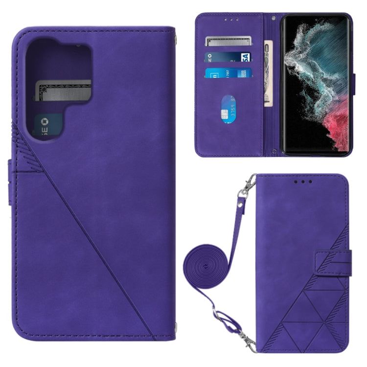 Crossbody 3D Embossed Flip Leather Phone Case, For Samsung Galaxy S23 5G, For Samsung Galaxy S23+ 5G, For Samsung Galaxy S23 Ultra 5G, For Xiaomi Redmi A1