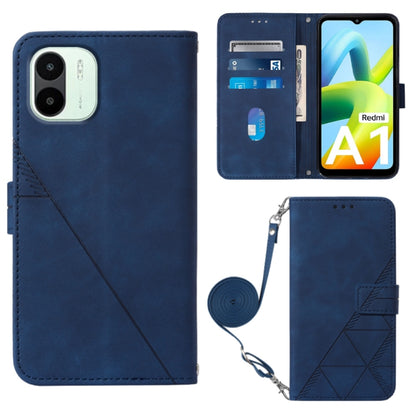 Crossbody 3D Embossed Flip Leather Phone Case, For Samsung Galaxy S23 5G, For Samsung Galaxy S23+ 5G, For Samsung Galaxy S23 Ultra 5G, For Xiaomi Redmi A1