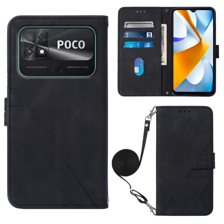 Crossbody 3D Embossed Flip Leather Phone Case, For Xiaomi Poco C40 Global, For Xiaomi 12 Ultra / 12S Ultra, For Xiaomi 12T / 12T Pro / Redmi K50 Ultra