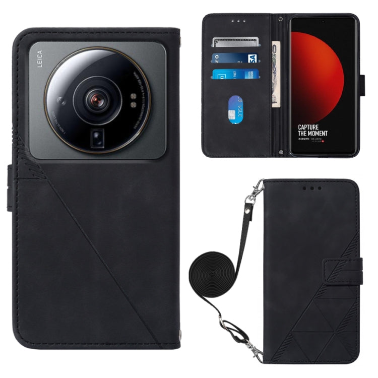 Crossbody 3D Embossed Flip Leather Phone Case, For Xiaomi Poco C40 Global, For Xiaomi 12 Ultra / 12S Ultra, For Xiaomi 12T / 12T Pro / Redmi K50 Ultra