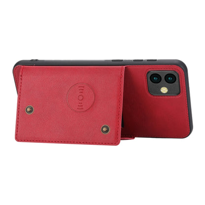 Double Buckle Card Slots Magnetic Phone Case, For OPPO A17, For Samsung Galaxy A04, For Xiaomi 12T Pro
