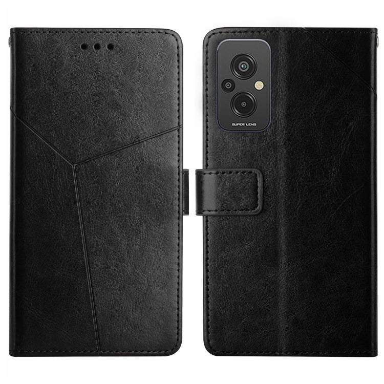 HT01 Y-shaped Pattern Flip Leather Phone Case, For Xiaomi Redmi 11 Prime 4G, For Xiaomi Redmi 11 Prime 5G, For Xiaomi Redmi Note 12 China, For Xiaomi Redmi Note 12 Pro 5G China