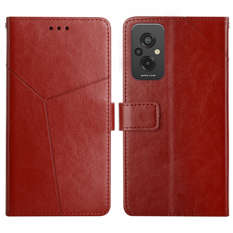 HT01 Y-shaped Pattern Flip Leather Phone Case, For Xiaomi Redmi 11 Prime 4G, For Xiaomi Redmi 11 Prime 5G, For Xiaomi Redmi Note 12 China, For Xiaomi Redmi Note 12 Pro 5G China