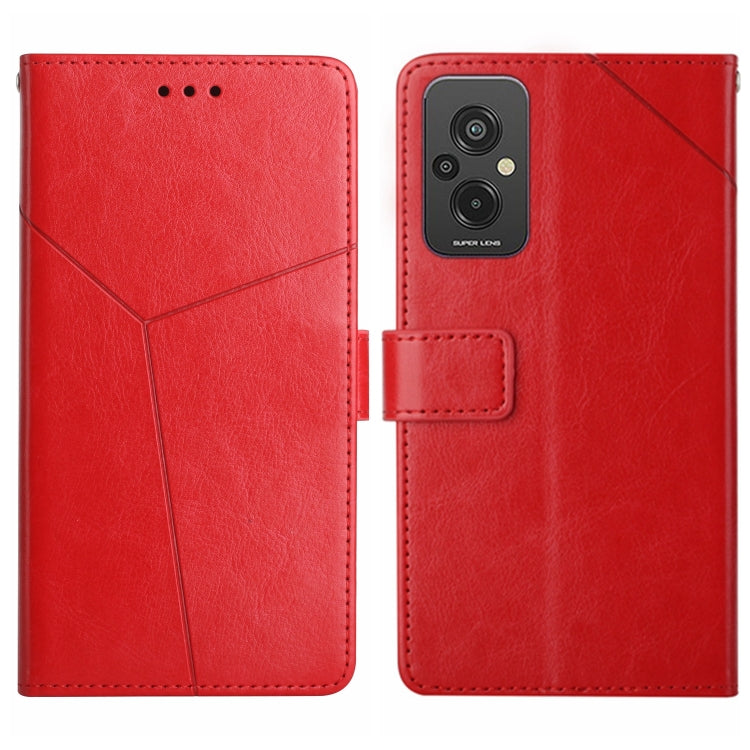 HT01 Y-shaped Pattern Flip Leather Phone Case, For Xiaomi Redmi 11 Prime 4G, For Xiaomi Redmi 11 Prime 5G, For Xiaomi Redmi Note 12 China, For Xiaomi Redmi Note 12 Pro 5G China