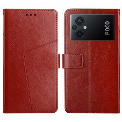 HT01 Y-shaped Pattern Flip Leather Phone Case, For Xiaomi Redmi 11 Prime 4G, For Xiaomi Redmi 11 Prime 5G, For Xiaomi Redmi Note 12 China, For Xiaomi Redmi Note 12 Pro 5G China