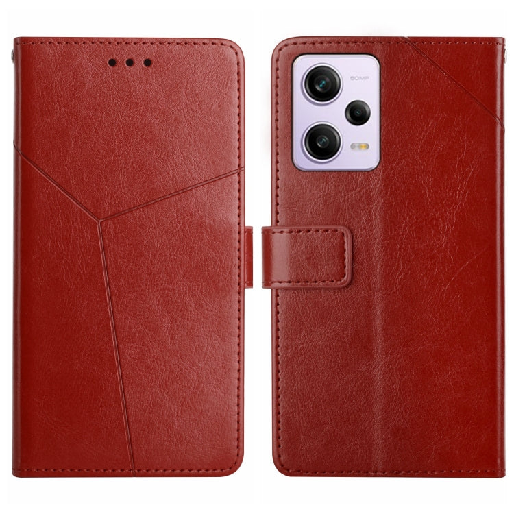 HT01 Y-shaped Pattern Flip Leather Phone Case, For Xiaomi Redmi 11 Prime 4G, For Xiaomi Redmi 11 Prime 5G, For Xiaomi Redmi Note 12 China, For Xiaomi Redmi Note 12 Pro 5G China
