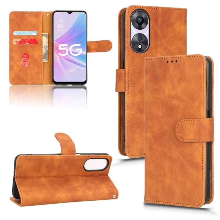 Skin Feel Magnetic Flip Leather Phone Case, For OPPO A58 5G, For Infinix Hot 20i, For Tecno Pop 6, For Nokia X30 5G