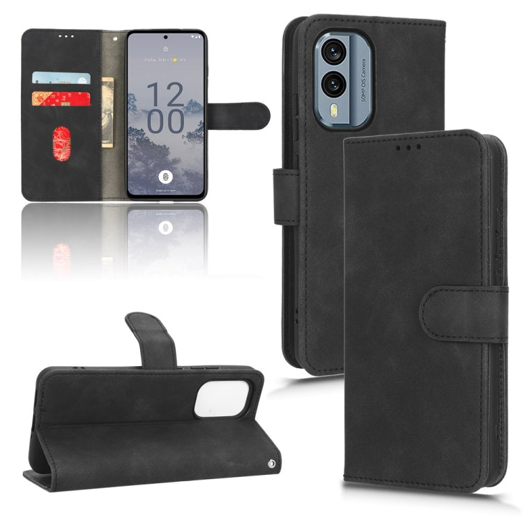 Skin Feel Magnetic Flip Leather Phone Case, For OPPO A58 5G, For Infinix Hot 20i, For Tecno Pop 6, For Nokia X30 5G