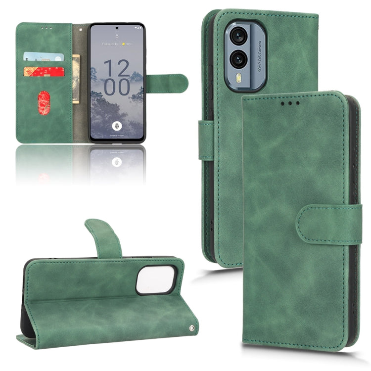 Skin Feel Magnetic Flip Leather Phone Case, For OPPO A58 5G, For Infinix Hot 20i, For Tecno Pop 6, For Nokia X30 5G