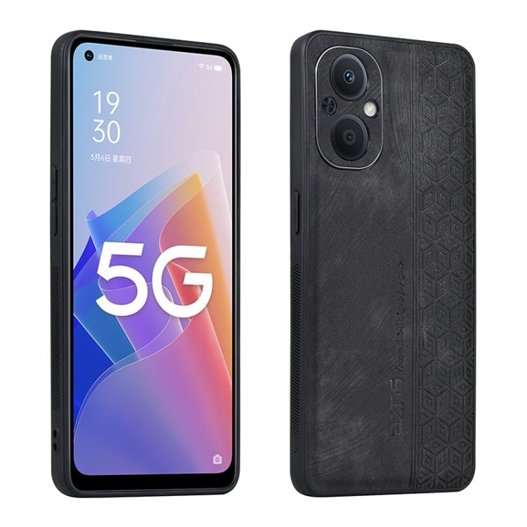 AZNS 3D Embossed Skin Feel Phone Case, For OPPO A96 5G / F21 Pro 5G
