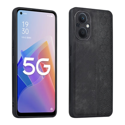 AZNS 3D Embossed Skin Feel Phone Case, For OPPO A96 5G / F21 Pro 5G
