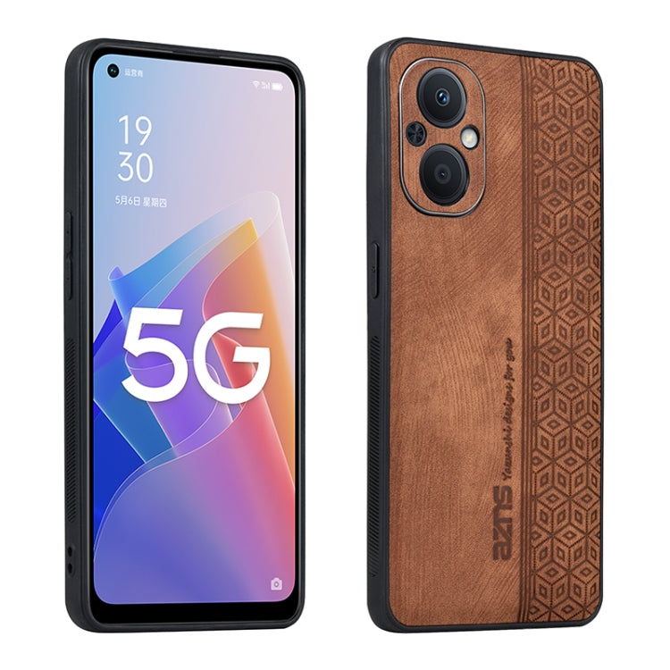AZNS 3D Embossed Skin Feel Phone Case, For OPPO A96 5G / F21 Pro 5G