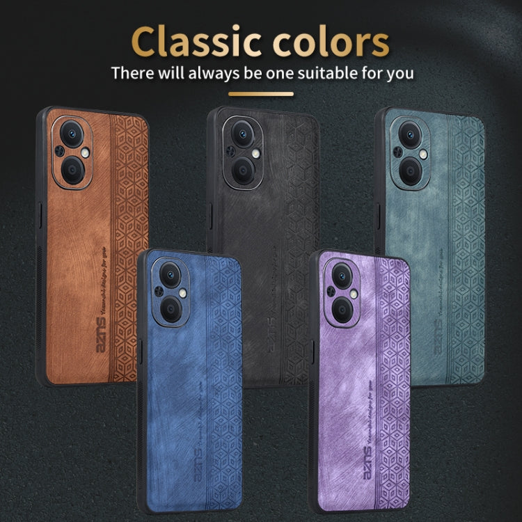 AZNS 3D Embossed Skin Feel Phone Case, For OPPO A96 5G / F21 Pro 5G