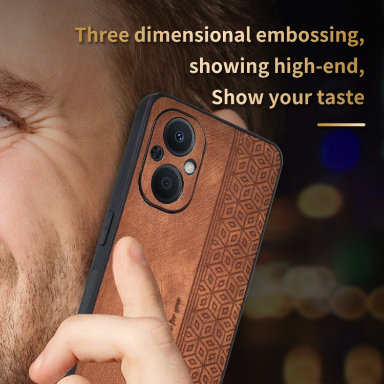 AZNS 3D Embossed Skin Feel Phone Case, For OPPO A96 5G / F21 Pro 5G