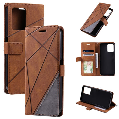 Skin Feel Splicing Leather Phone Case, For OPPO A57 2022, For Realme C30 4G, For Samsung Galaxy S23 5G, For Samsung Galaxy S23+ 5G