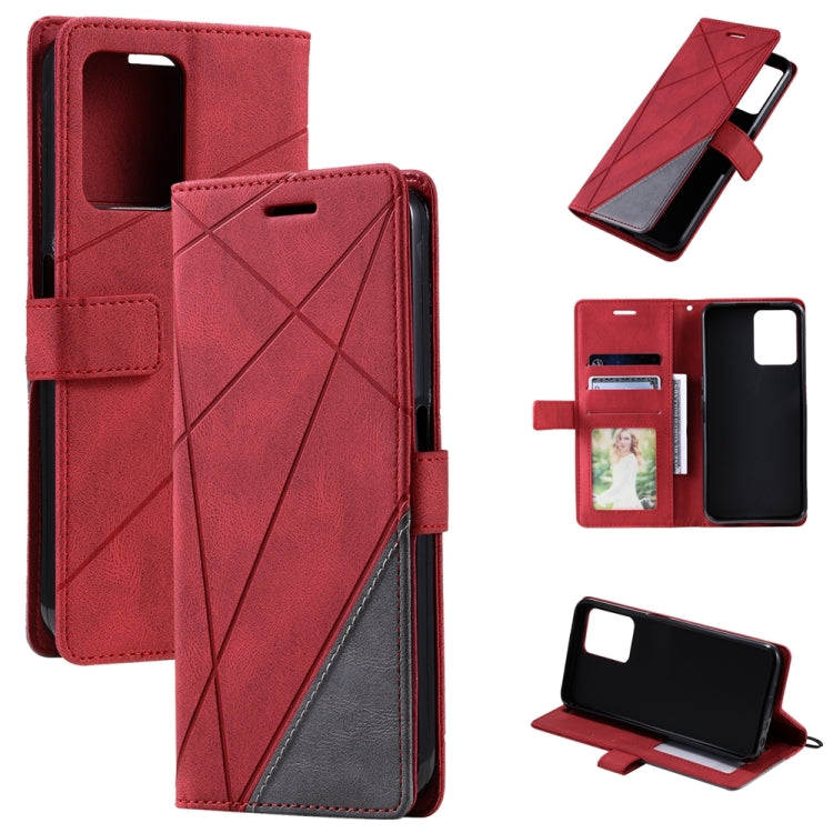 Skin Feel Splicing Leather Phone Case, For OPPO A57 2022, For Realme C30 4G, For Samsung Galaxy S23 5G, For Samsung Galaxy S23+ 5G