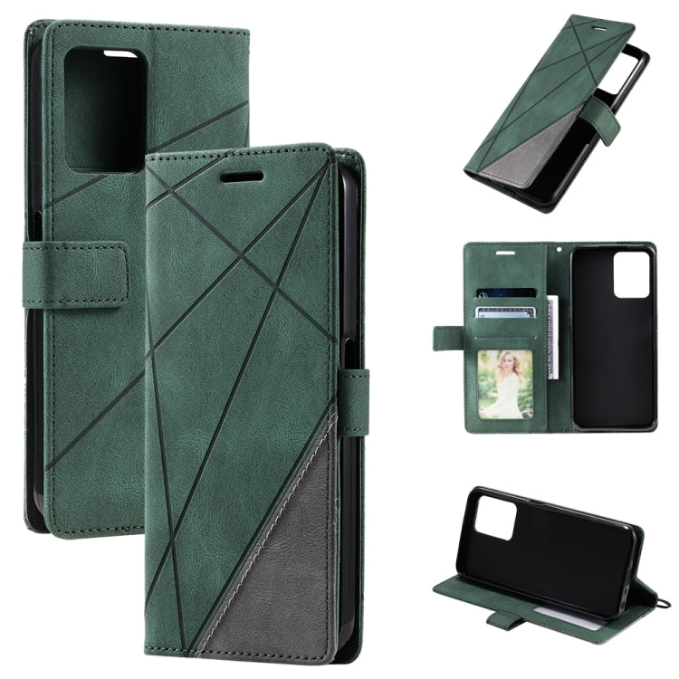 Skin Feel Splicing Leather Phone Case, For OPPO A57 2022, For Realme C30 4G, For Samsung Galaxy S23 5G, For Samsung Galaxy S23+ 5G