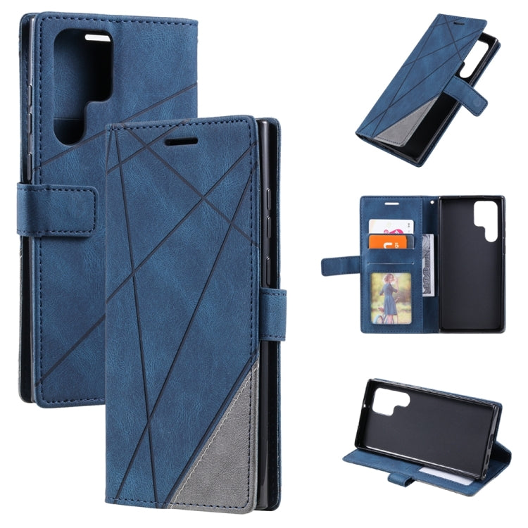 Skin Feel Splicing Leather Phone Case, For Xiaomi 12T / Redmi K50 Ultra, For Samsung Galaxy S23 Ultra 5G, For Xiaomi Redmi 11 Prime 4G, For Samsung Galaxy A14 5G