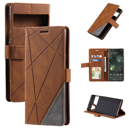 Skin Feel Splicing Leather Phone Case, For Google Pixel 7, For Xiaomi 12 Lite, For Xiaomi Redmi A1, For Google Pixel 7 Pro