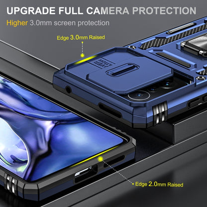 Armor PC + TPU Camera Shield Phone Case, For Xiaomi 11T, For Xiaomi Poco X4 Pro 5G, For Xiaomi Redmi 10, For Xiaomi Redmi 10C
