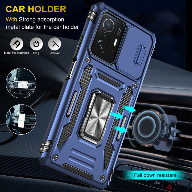 Armor PC + TPU Camera Shield Phone Case, For Xiaomi 11T, For Xiaomi Poco X4 Pro 5G, For Xiaomi Redmi 10, For Xiaomi Redmi 10C