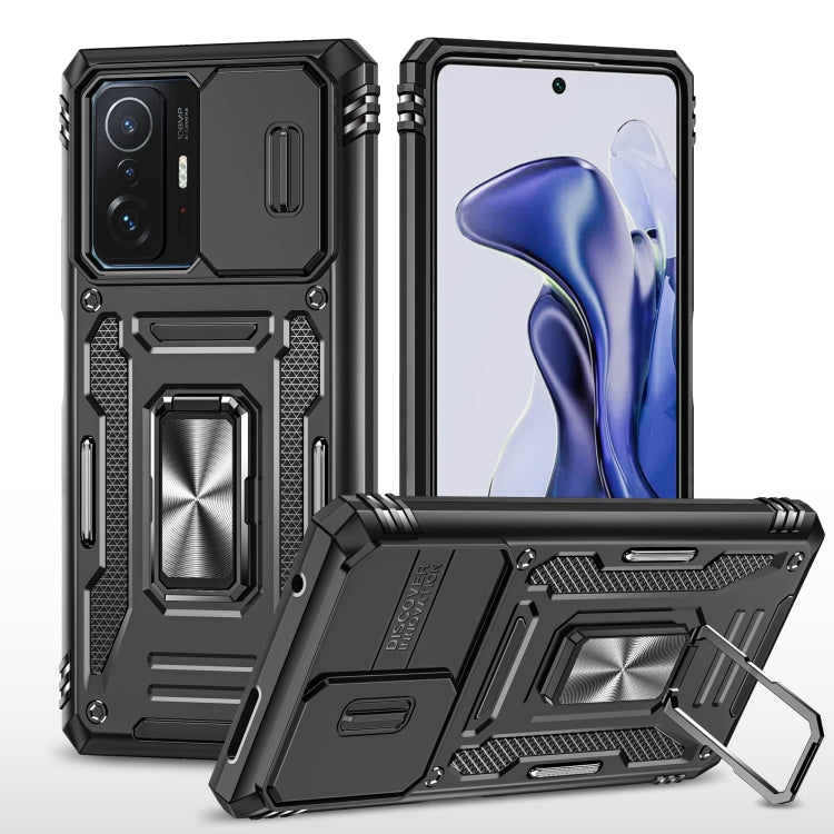 Armor PC + TPU Camera Shield Phone Case, For Xiaomi 11T, For Xiaomi Poco X4 Pro 5G, For Xiaomi Redmi 10, For Xiaomi Redmi 10C