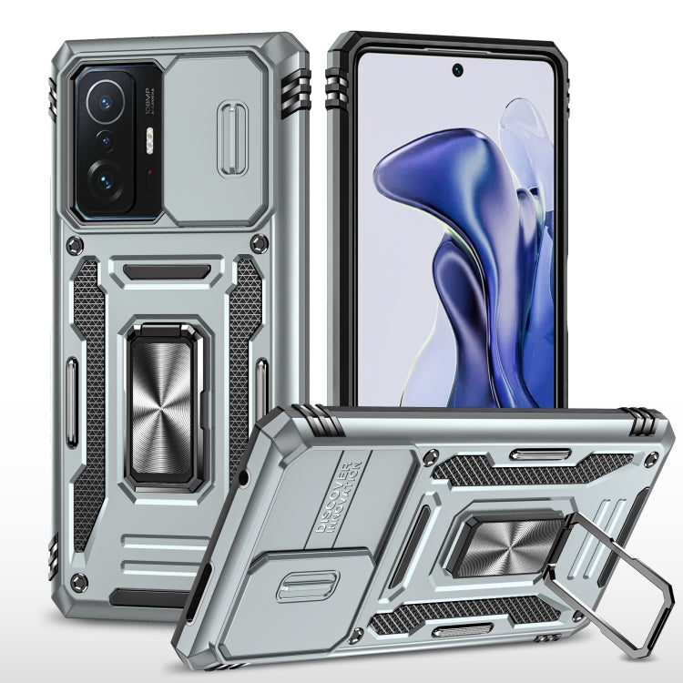 Armor PC + TPU Camera Shield Phone Case, For Xiaomi 11T, For Xiaomi Poco X4 Pro 5G, For Xiaomi Redmi 10, For Xiaomi Redmi 10C