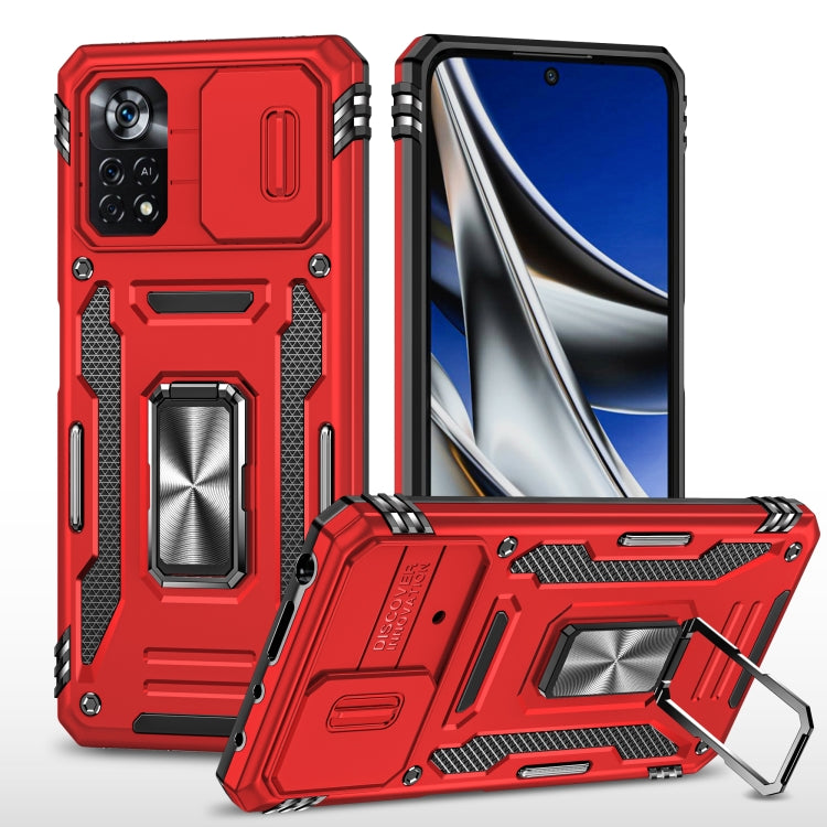 Armor PC + TPU Camera Shield Phone Case, For Xiaomi 11T, For Xiaomi Poco X4 Pro 5G, For Xiaomi Redmi 10, For Xiaomi Redmi 10C