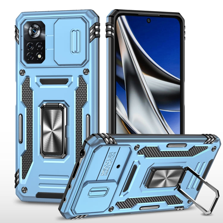 Armor PC + TPU Camera Shield Phone Case, For Xiaomi 11T, For Xiaomi Poco X4 Pro 5G, For Xiaomi Redmi 10, For Xiaomi Redmi 10C