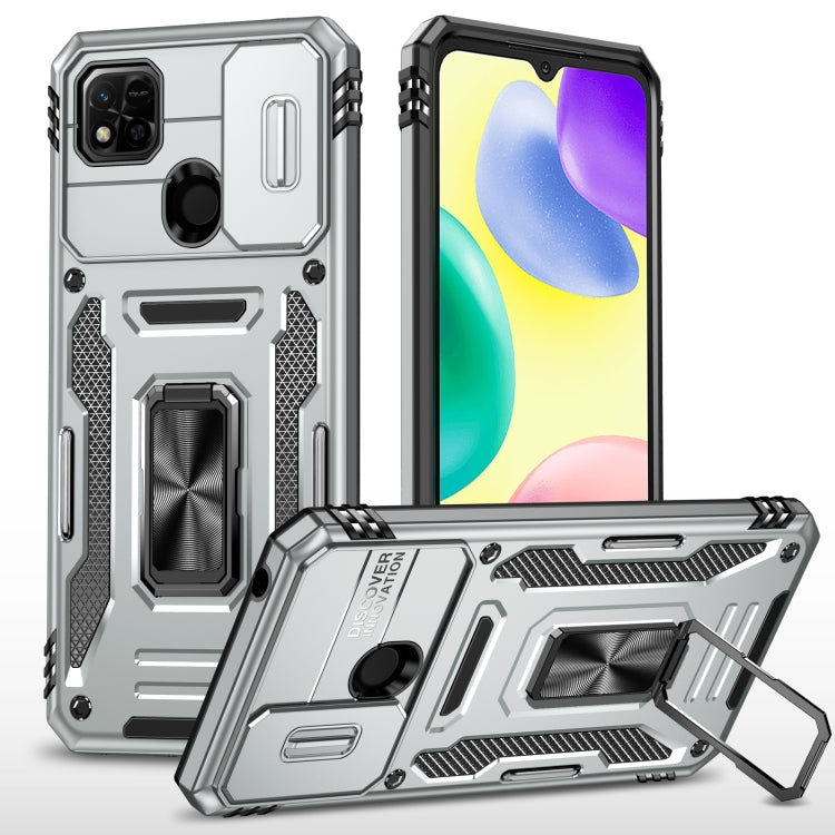 Armor PC + TPU Camera Shield Phone Case, For Xiaomi 11T, For Xiaomi Poco X4 Pro 5G, For Xiaomi Redmi 10, For Xiaomi Redmi 10C