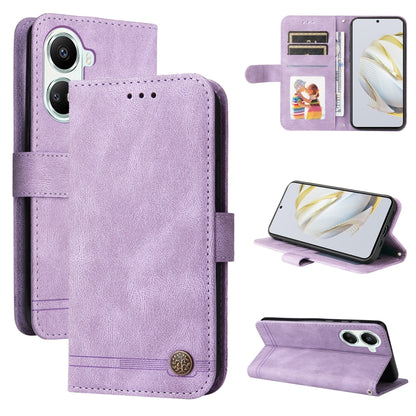 Skin Feel Life Tree Metal Button Leather Phone Case, For Huawei nova 10 SE, For Huawei nova 10, For Huawei nova 10 Pro, For OPPO A58 5G