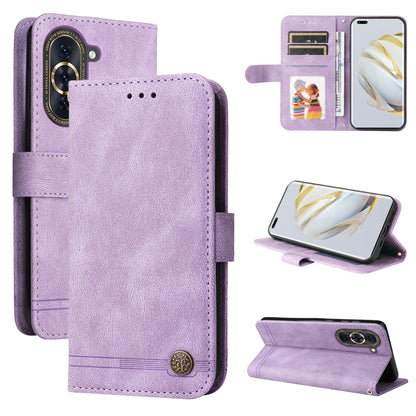 Skin Feel Life Tree Metal Button Leather Phone Case, For Huawei nova 10 SE, For Huawei nova 10, For Huawei nova 10 Pro, For OPPO A58 5G
