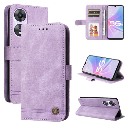 Skin Feel Life Tree Metal Button Leather Phone Case, For Huawei nova 10 SE, For Huawei nova 10, For Huawei nova 10 Pro, For OPPO A58 5G