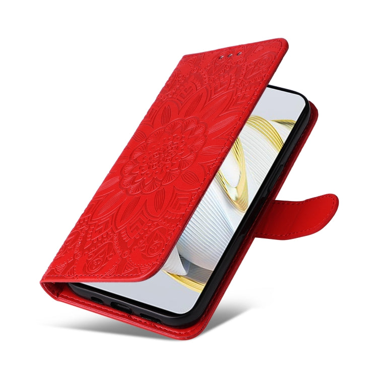 Embossed Sunflower Leather Phone Case, For Huawei nova 10 SE, For Huawei nova 10, For Huawei nova 10 Pro, For OPPO A58 5G