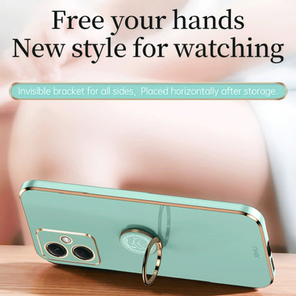 XINLI Straight Edge 6D Electroplate TPU Phone Case with Ring Holder, For Xiaomi Redmi Note 12 China, For Xiaomi Redmi Note 12 Pro 5G China, For Xiaomi Redmi Note 12 Pro+ China