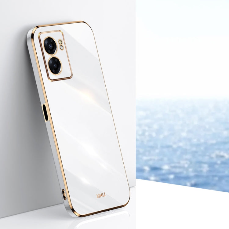 XINLI Straight Edge 6D Electroplate TPU Phone Case, For OPPO A57, For OPPO A95 5G, For OPPO A96