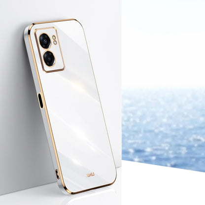 XINLI Straight Edge 6D Electroplate TPU Phone Case, For OPPO A57, For OPPO A95 5G, For OPPO A96