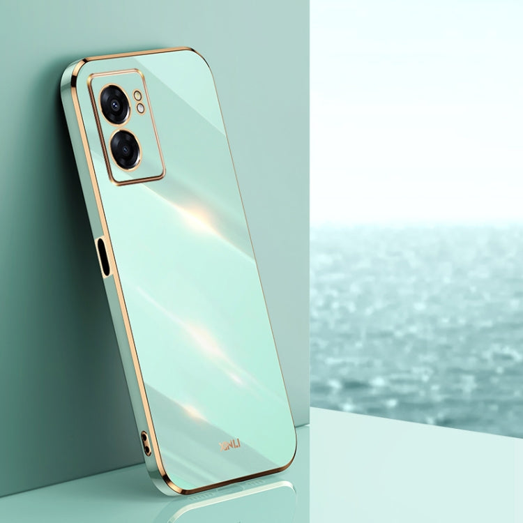XINLI Straight Edge 6D Electroplate TPU Phone Case, For OPPO A57, For OPPO A95 5G, For OPPO A96