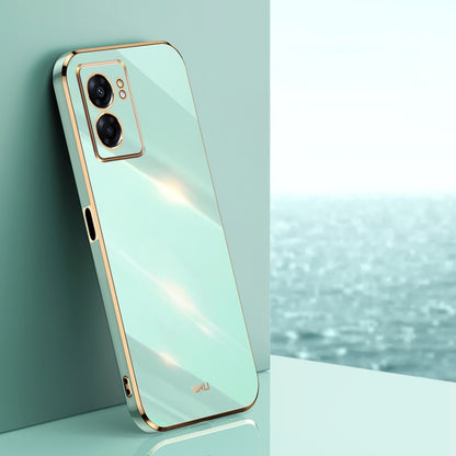 XINLI Straight Edge 6D Electroplate TPU Phone Case, For OPPO A57, For OPPO A95 5G, For OPPO A96