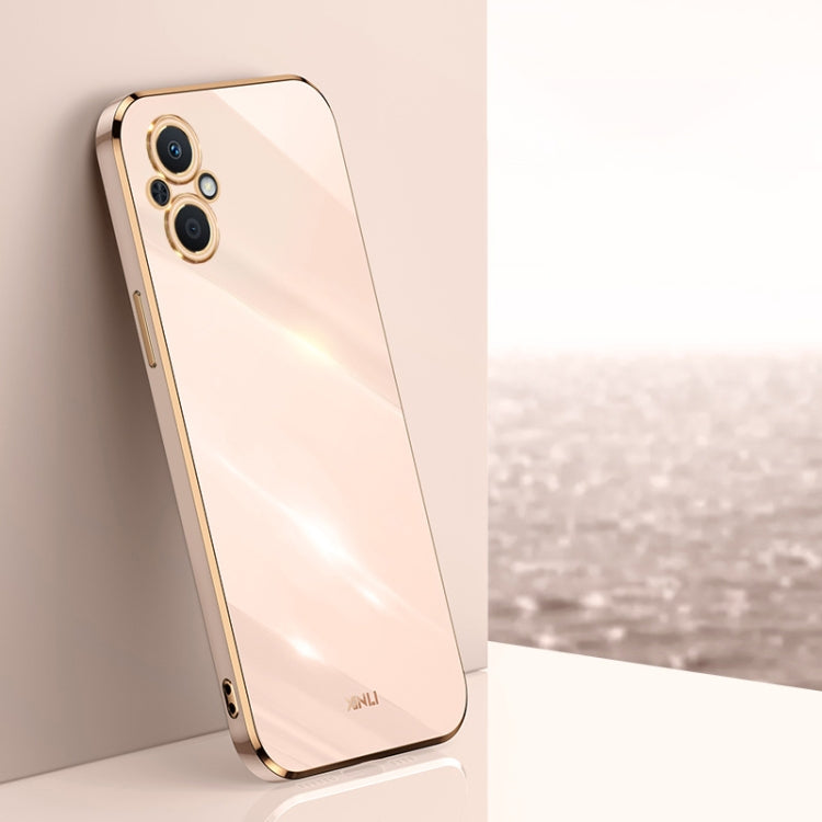 XINLI Straight Edge 6D Electroplate TPU Phone Case, For OPPO A57, For OPPO A95 5G, For OPPO A96
