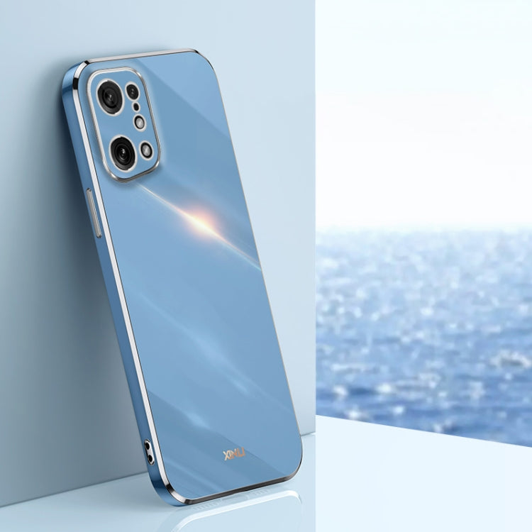 XINLI Straight Edge 6D Electroplate TPU Phone Case, For OPPO Find X5, For OPPO Find X5 Pro, For OPPO A17