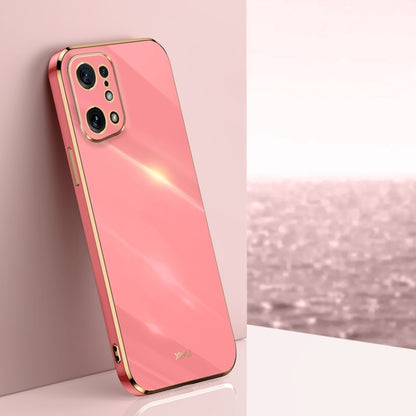 XINLI Straight Edge 6D Electroplate TPU Phone Case, For OPPO Find X5, For OPPO Find X5 Pro, For OPPO A17