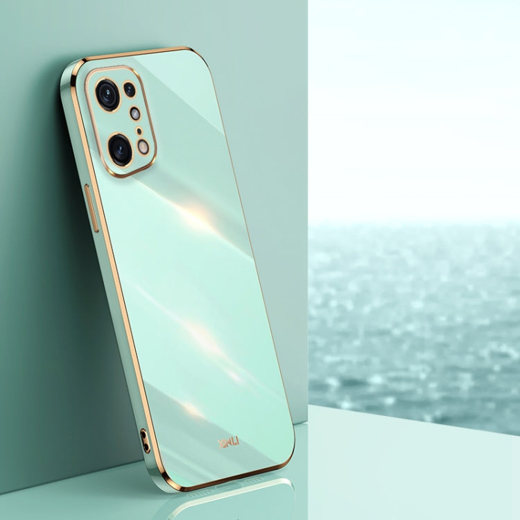 XINLI Straight Edge 6D Electroplate TPU Phone Case, For OPPO Find X5, For OPPO Find X5 Pro, For OPPO A17