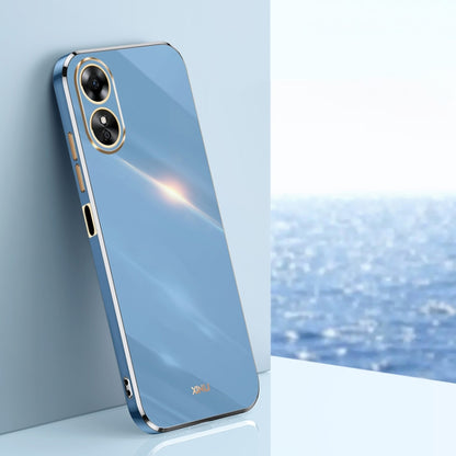 XINLI Straight Edge 6D Electroplate TPU Phone Case, For OPPO Find X5, For OPPO Find X5 Pro, For OPPO A17
