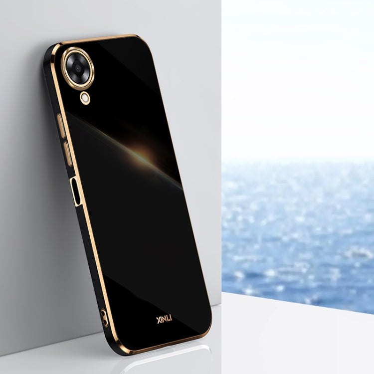 XINLI Straight Edge 6D Electroplate TPU Phone Case, For OPPO A17k, For OPPO A36, For OPPO A58 5G