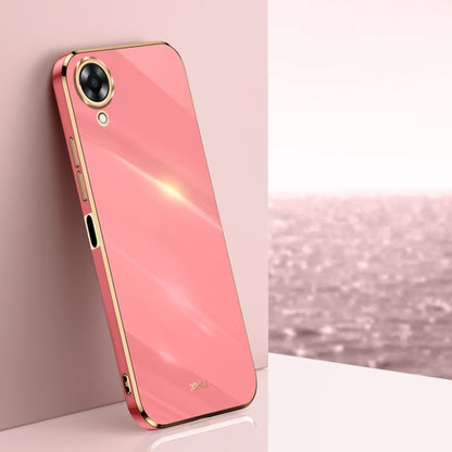 XINLI Straight Edge 6D Electroplate TPU Phone Case, For OPPO A17k, For OPPO A36, For OPPO A58 5G