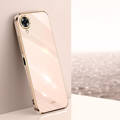 XINLI Straight Edge 6D Electroplate TPU Phone Case, For OPPO A17k, For OPPO A36, For OPPO A58 5G