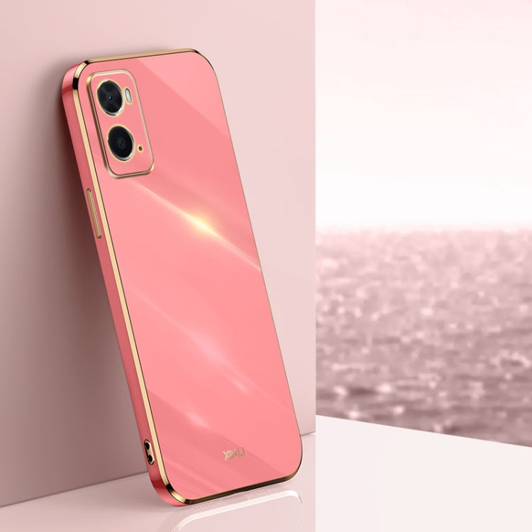 XINLI Straight Edge 6D Electroplate TPU Phone Case, For OPPO A17k, For OPPO A36, For OPPO A58 5G